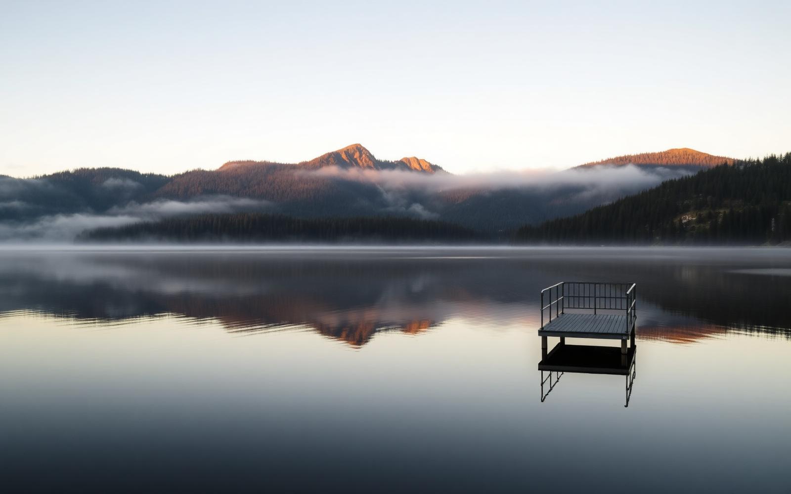 Lake Coeur d'Alene at dawn